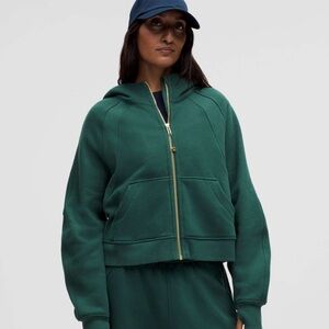 Lululemon Scuba oversized Full Zip Hoodie Storm Teal XS/S